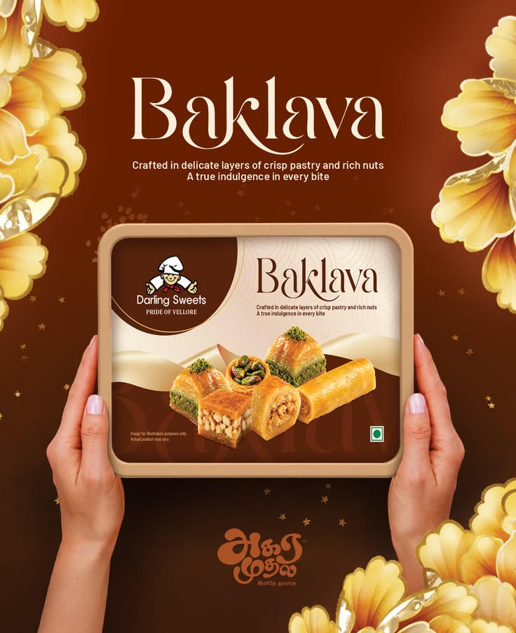 Baklava Package design Packaging Design design view 2